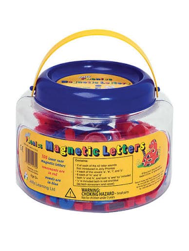 Tub of Magnetic Letters