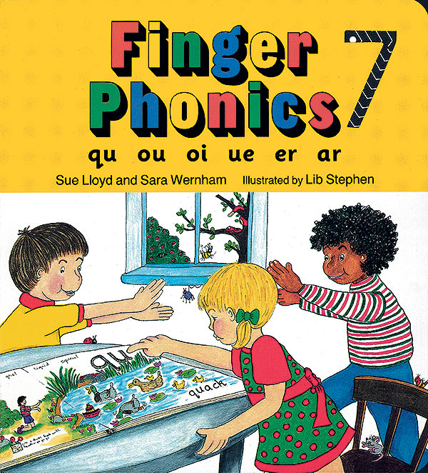 Finger Phonics (Set of Books 1-7) hardbooks - Phonics Club