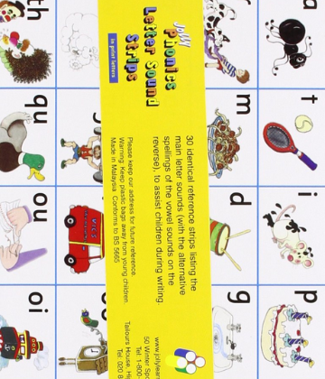 JP Letter Sound Strips (pack of 30 strips)*
