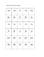 Consonant & Vowel Game Precursive