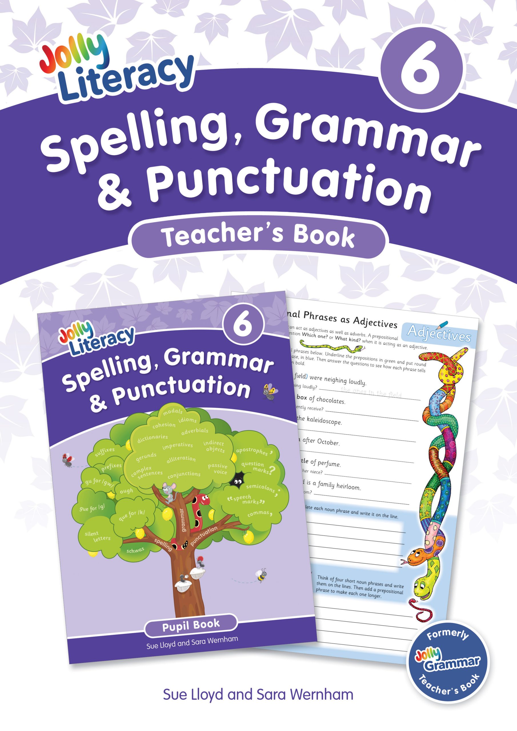 Jolly Literacy: Spelling, Grammar & Punctuation, Teacher’s Book 6 (Precursive letters)